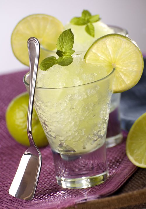 Sorbet Lime με μέντα